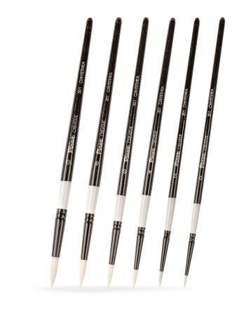 ����� ������ CREATIVE ����� ��������� White Taklon 6 ��. ������� set24-6pc